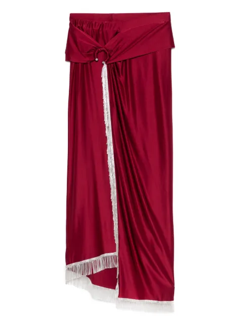 Rabanne fringe-detailing midi skirt 