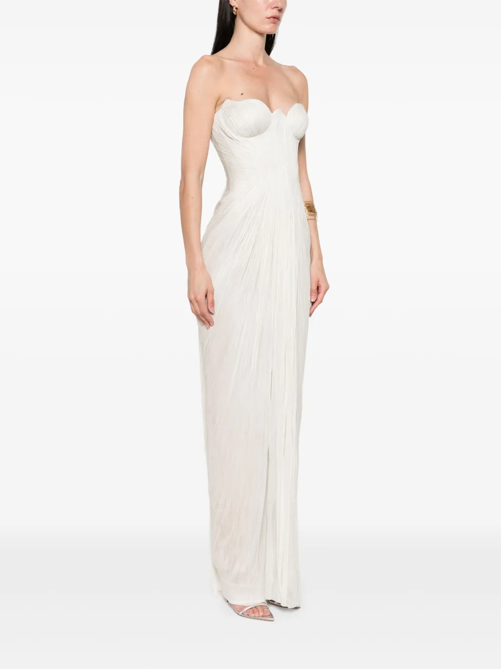 Maria Lucia Hohan Jasleen avondjurk Beige