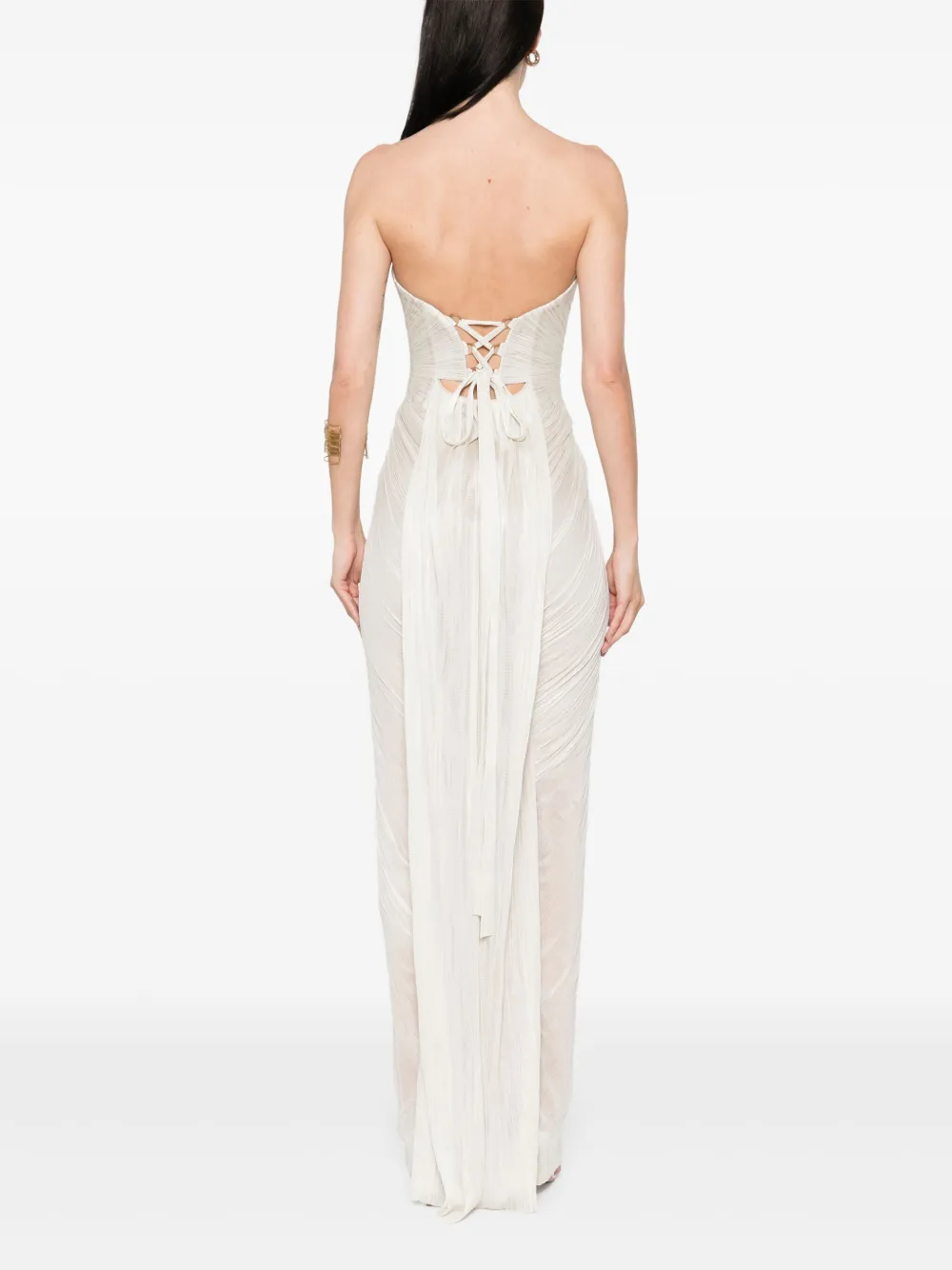 Maria Lucia Hohan Jasleen avondjurk Beige