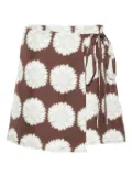 Asceno Positano mini skirt - Brown