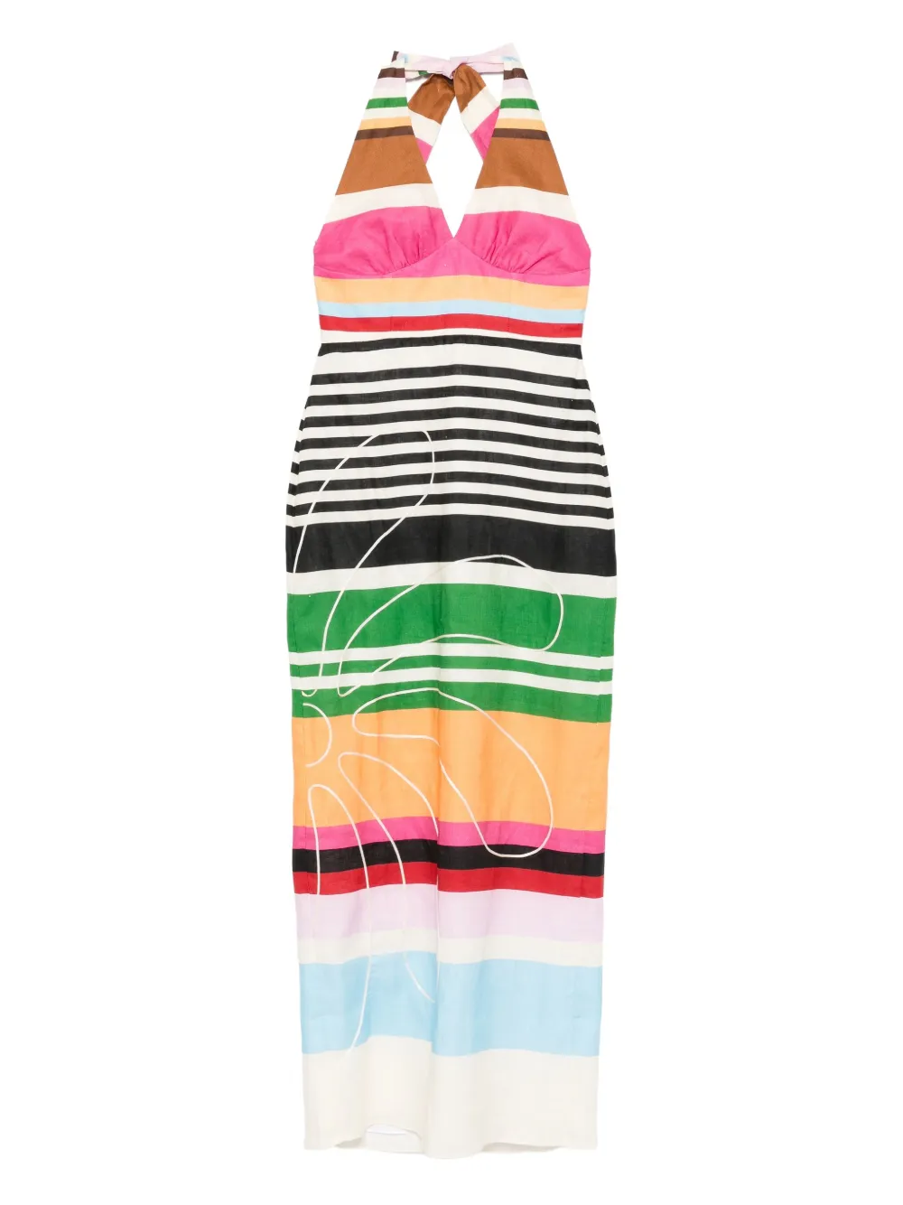 Cala de la Cruz Dasha maxi-jurk Beige