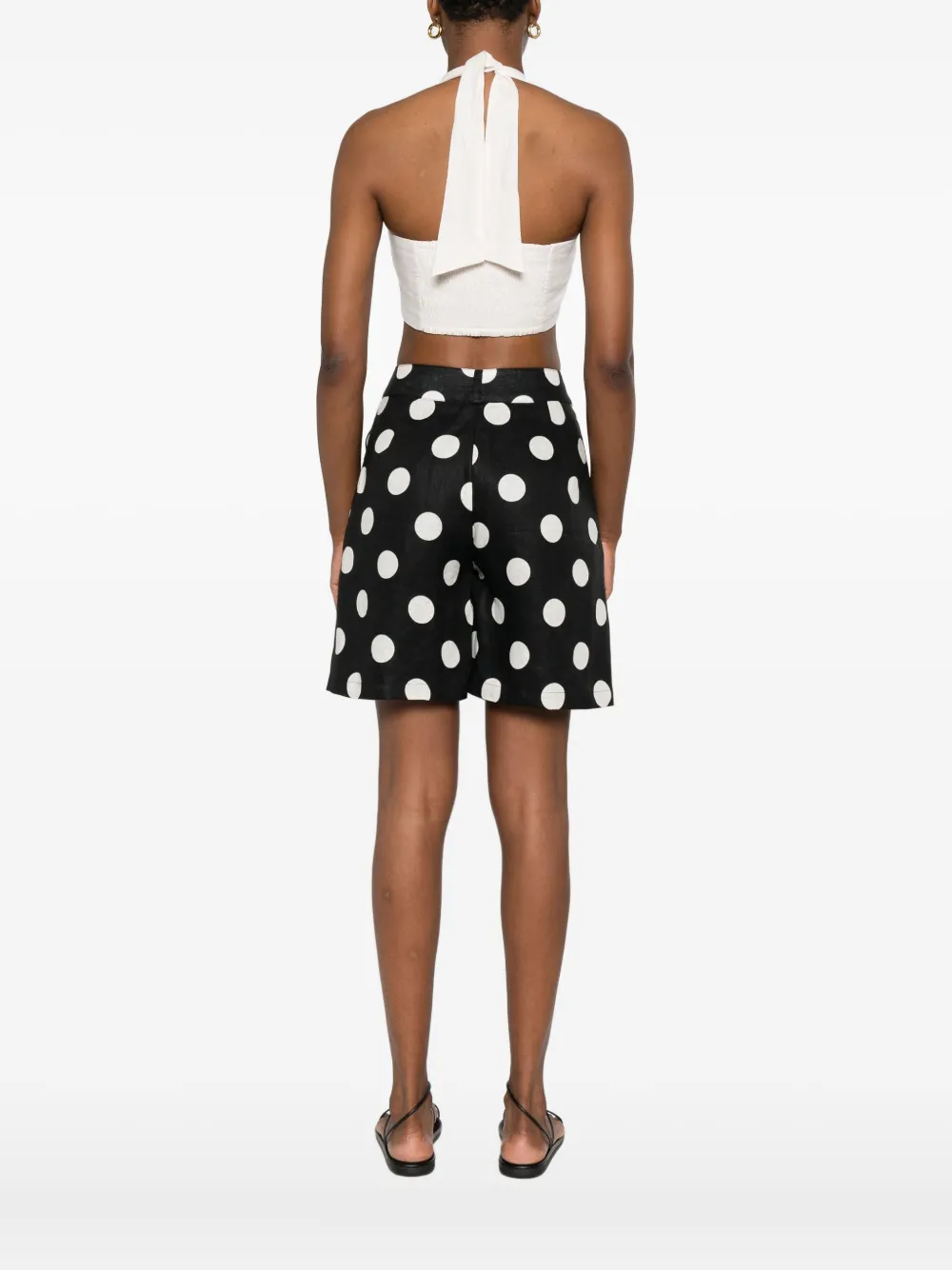 Cala de la Cruz Fiji cropped top Beige