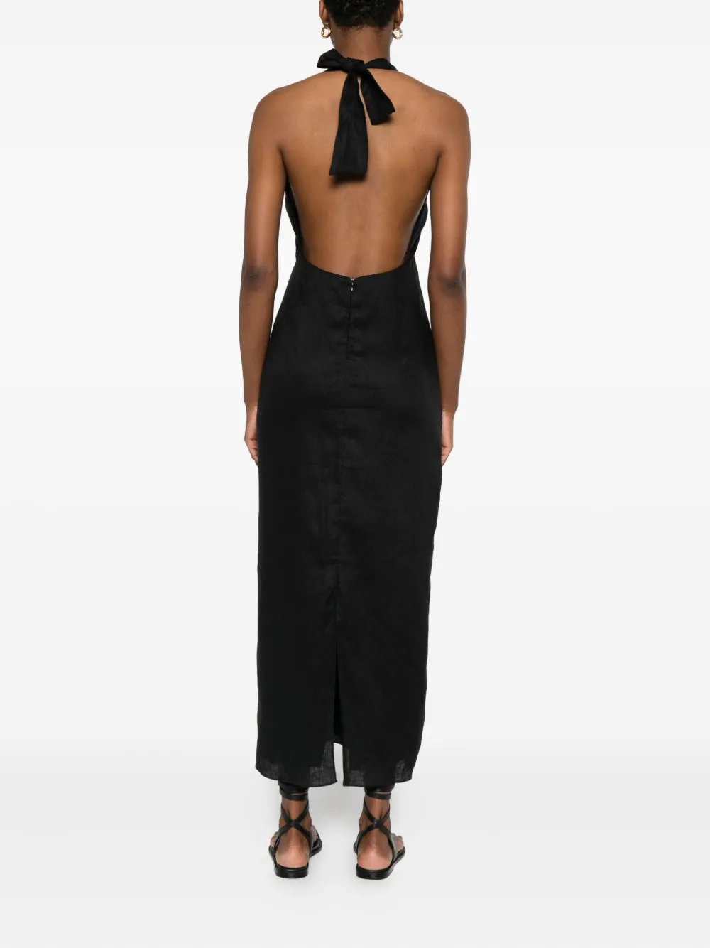 Cala de la Cruz Clara maxi-jurk Zwart