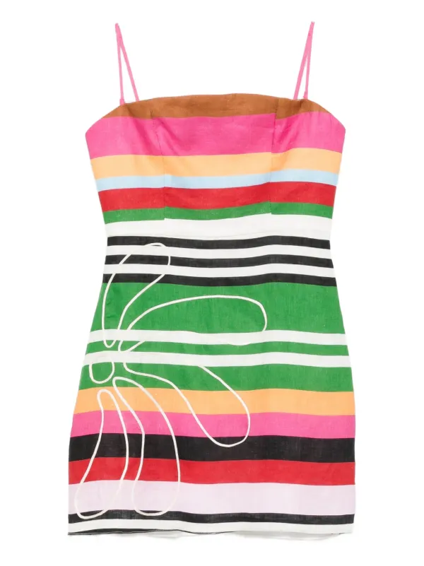 Cala de La Cruz Roma Mini Dress - Green Cala de La Cruz Roma Mini Dress - Green