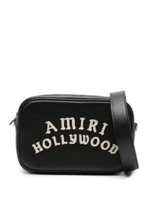 AMIRI ロゴ刺繍 スタッズ メッセンジャーバッグ Amiri バッグ - Brown | FWRD