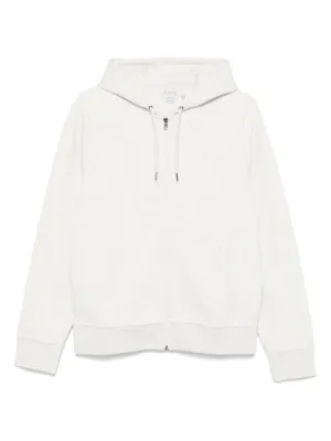Polo by Ralph Lauren ホワイトサーマルダブルジップパーカー 古着 Polo Ralph Lauren ワンポイント ソリッド ワッフル サーマル