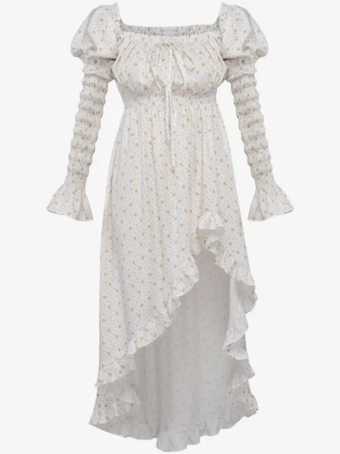 Sleeper floral-print midi dress
