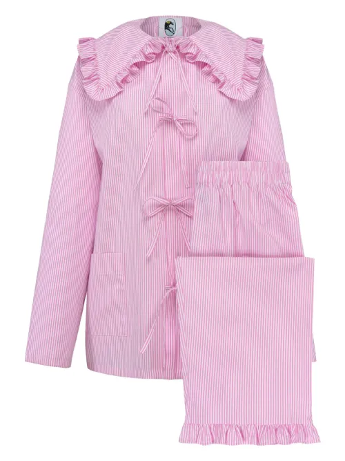 Pyjama rayé à volants - Sleeper - Modalova