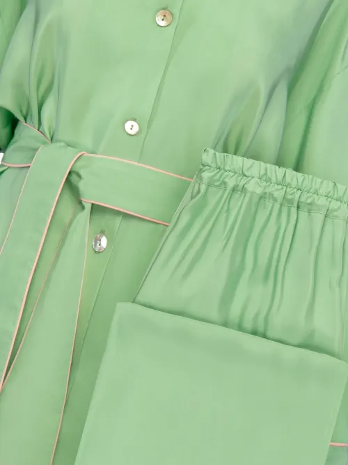 Sleeper pyjama en satin - Vert - Sleeper - Modalova