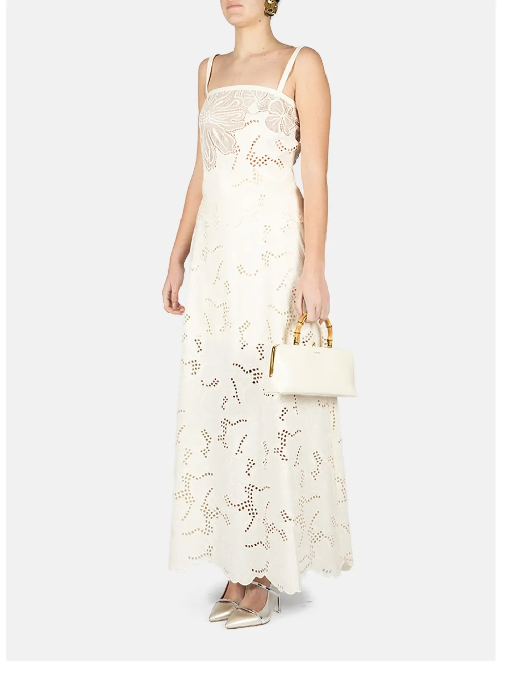 Elie Saab Tanktop met bloemenkant Wit