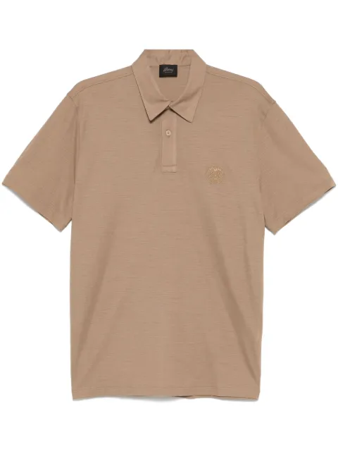 Brioni playera tipo polo con logo bordado