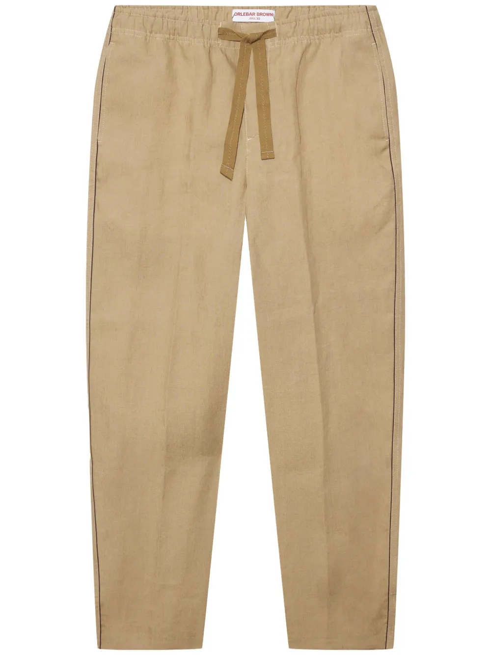 Orlebar Brown Alex linen trousers | Neutrals | Image 1