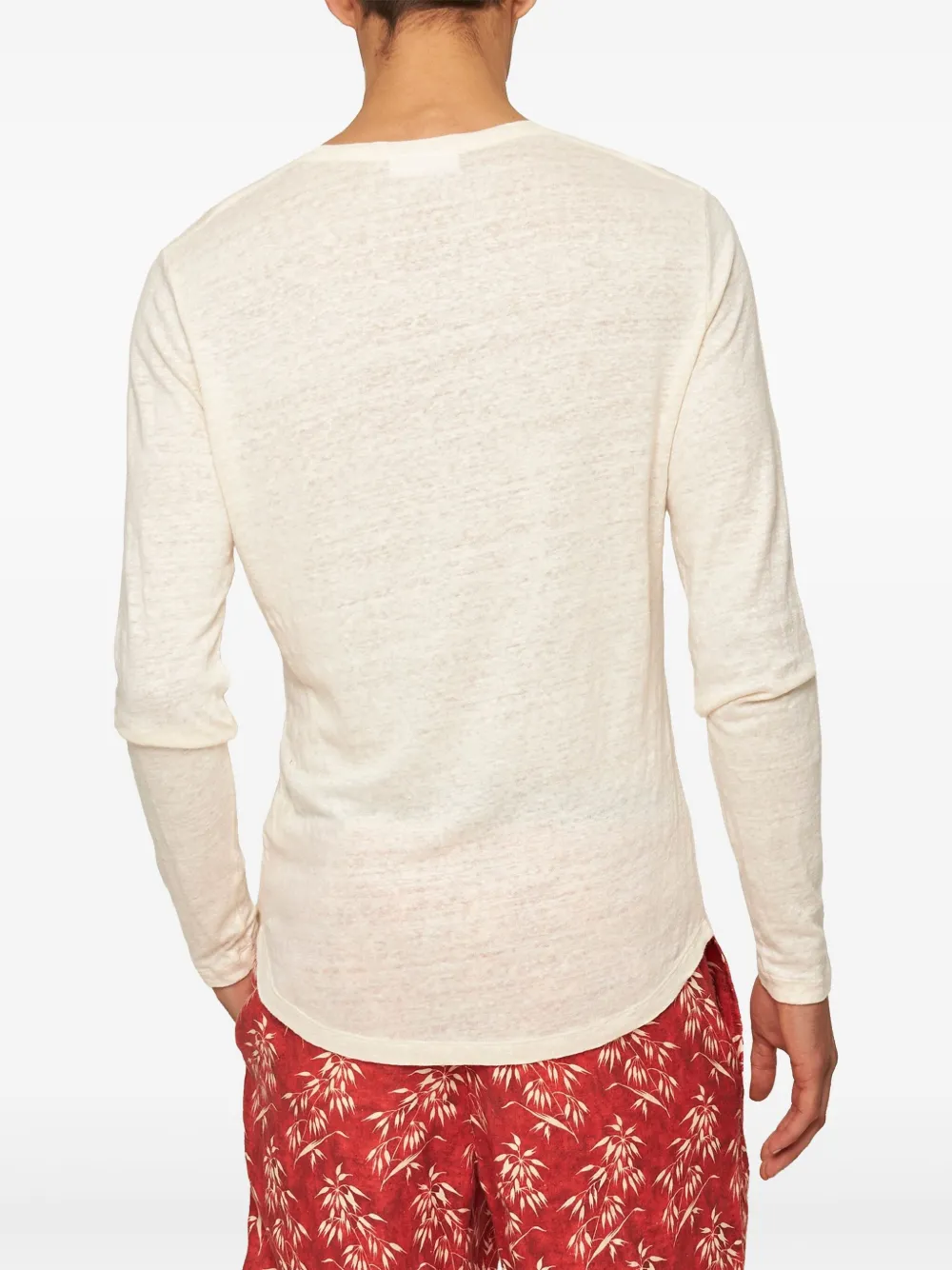 Orlebar Brown Linnen T-shirt Wit