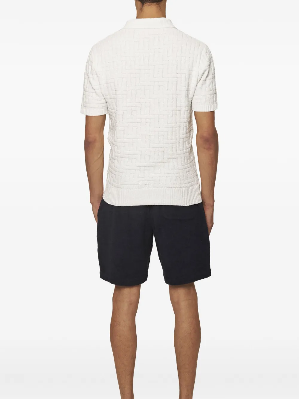 Orlebar Brown Burnham poloshirt Wit