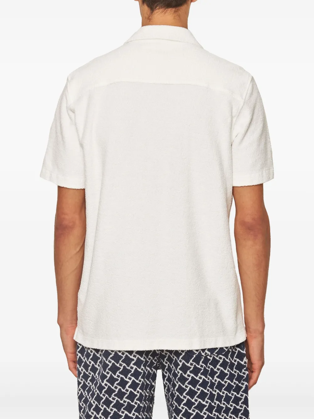 Orlebar Brown Trevone shorts met jacquard Blauw