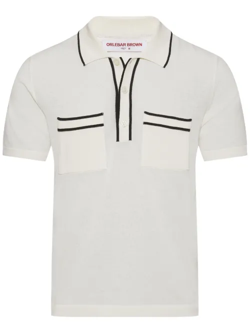 Orlebar Brown polo Keeling - Blanc - Orlebar Brown - Modalova