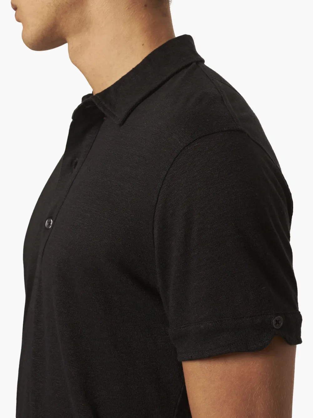 Orlebar Brown Sebastian linnen poloshirt Blauw
