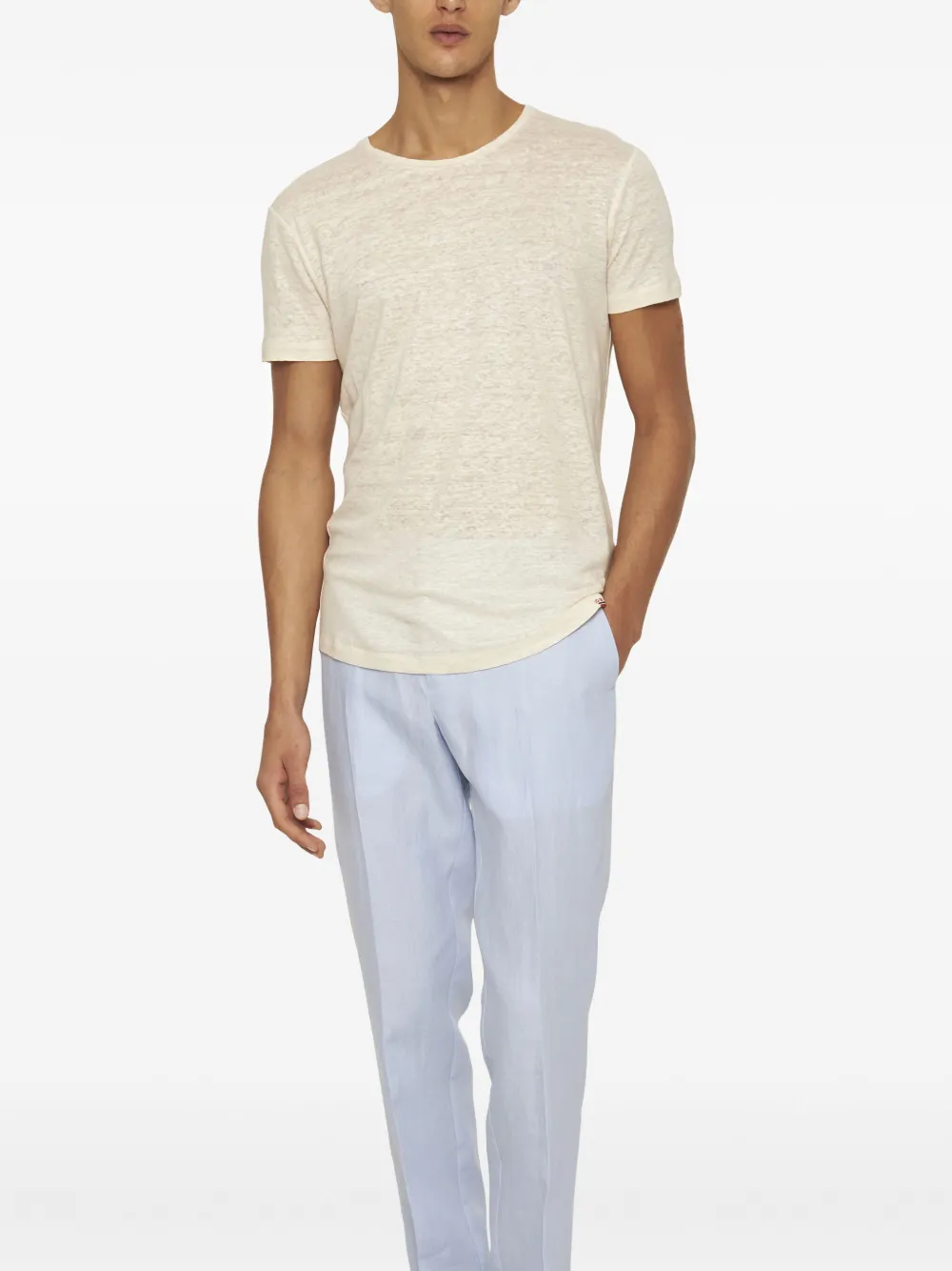 Orlebar Brown Linnen T-shirt Wit