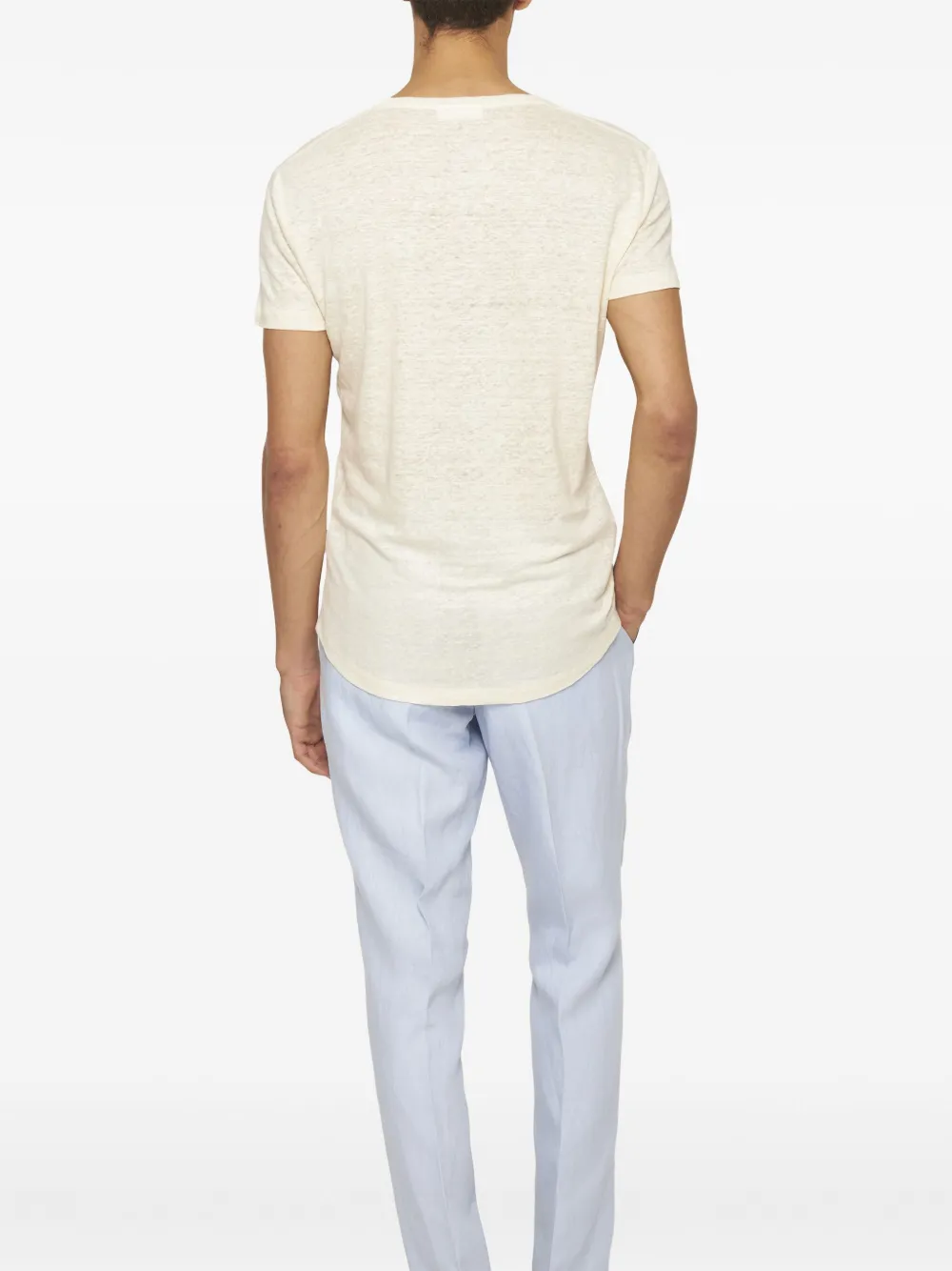 Orlebar Brown Linnen T-shirt Wit
