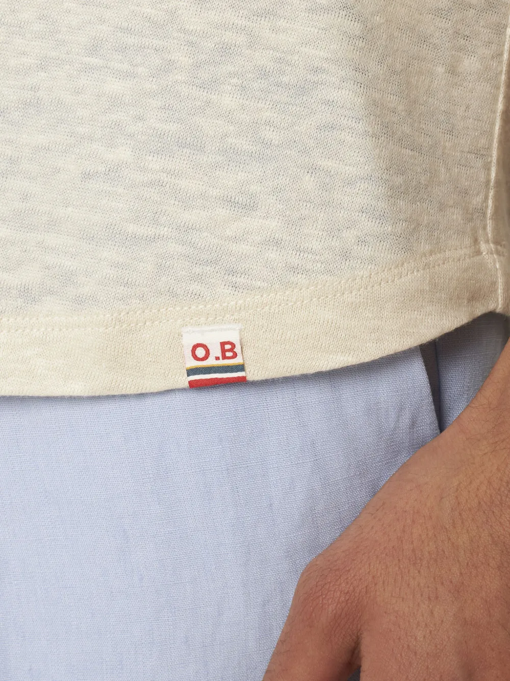 Orlebar Brown Linnen T-shirt Wit
