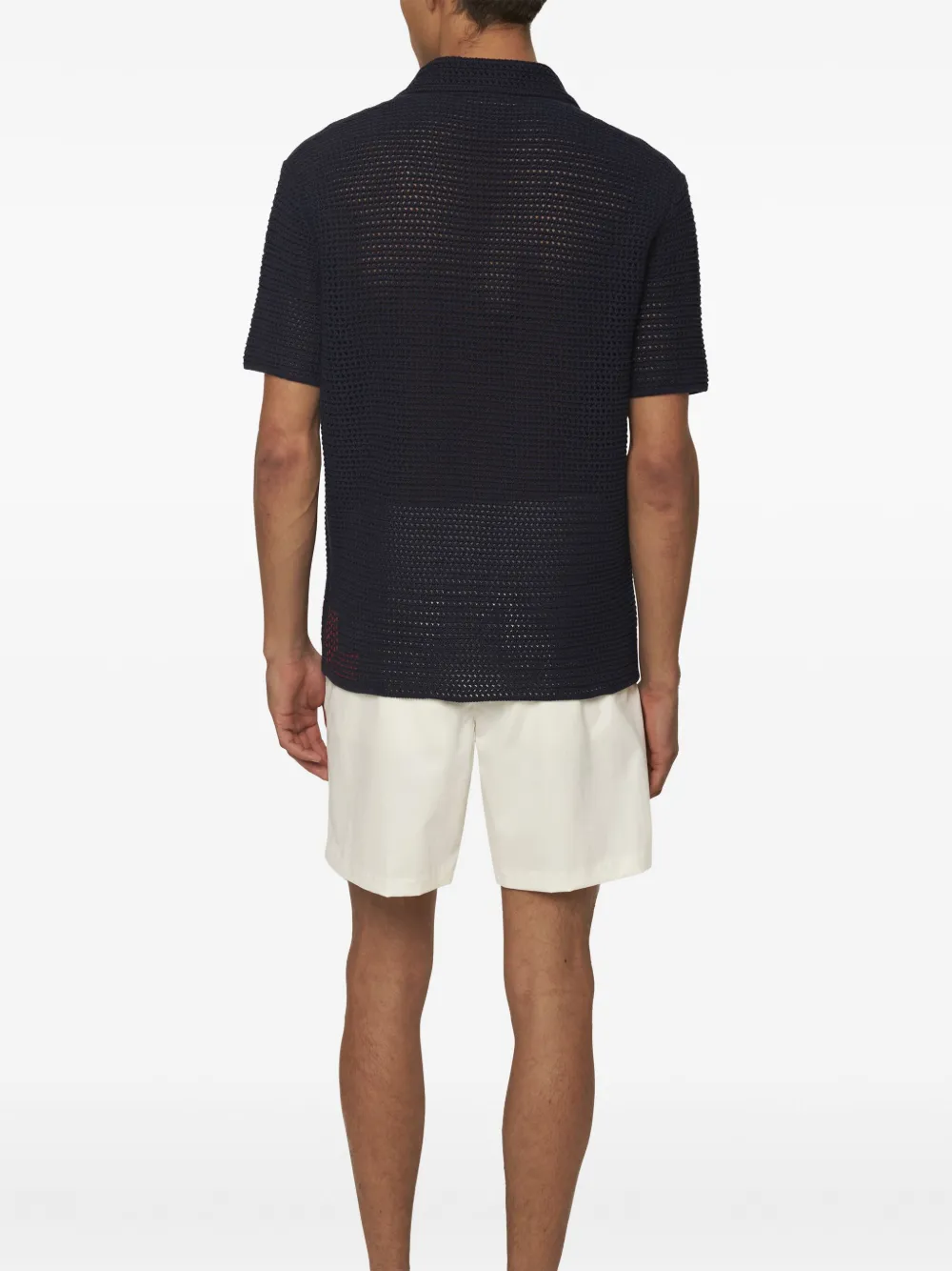Orlebar Brown Batten gehaakt T-shirt Blauw
