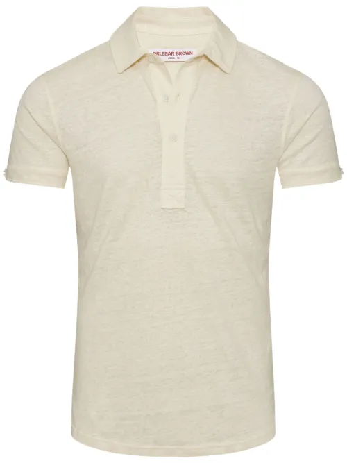 Polo Sebastian en lin - Orlebar Brown - Modalova