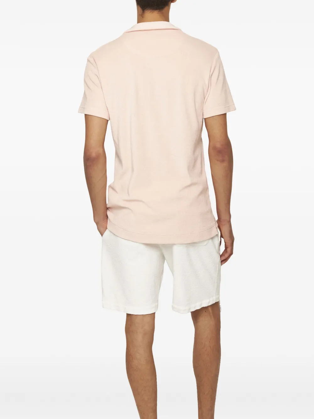 Orlebar Brown Katoenen poloshirt Roze