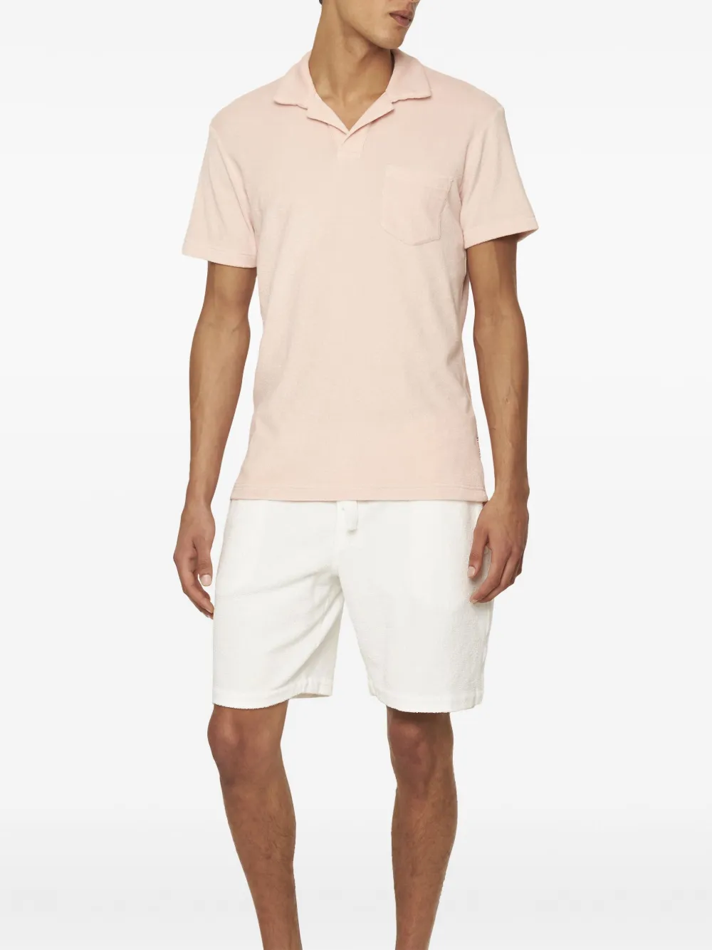 Orlebar Brown Katoenen poloshirt - Roze