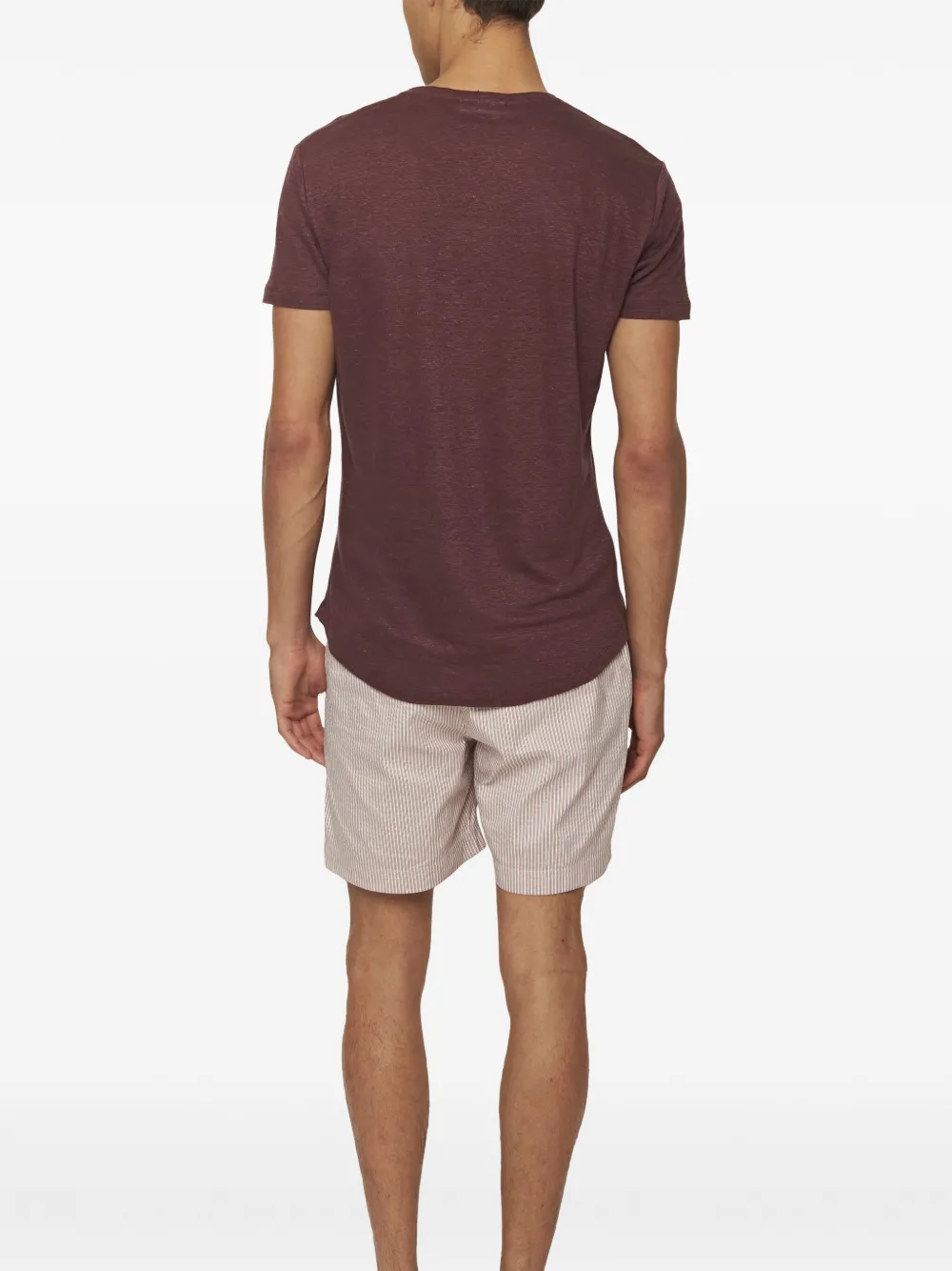 Orlebar Brown Linnen T-shirt Rood