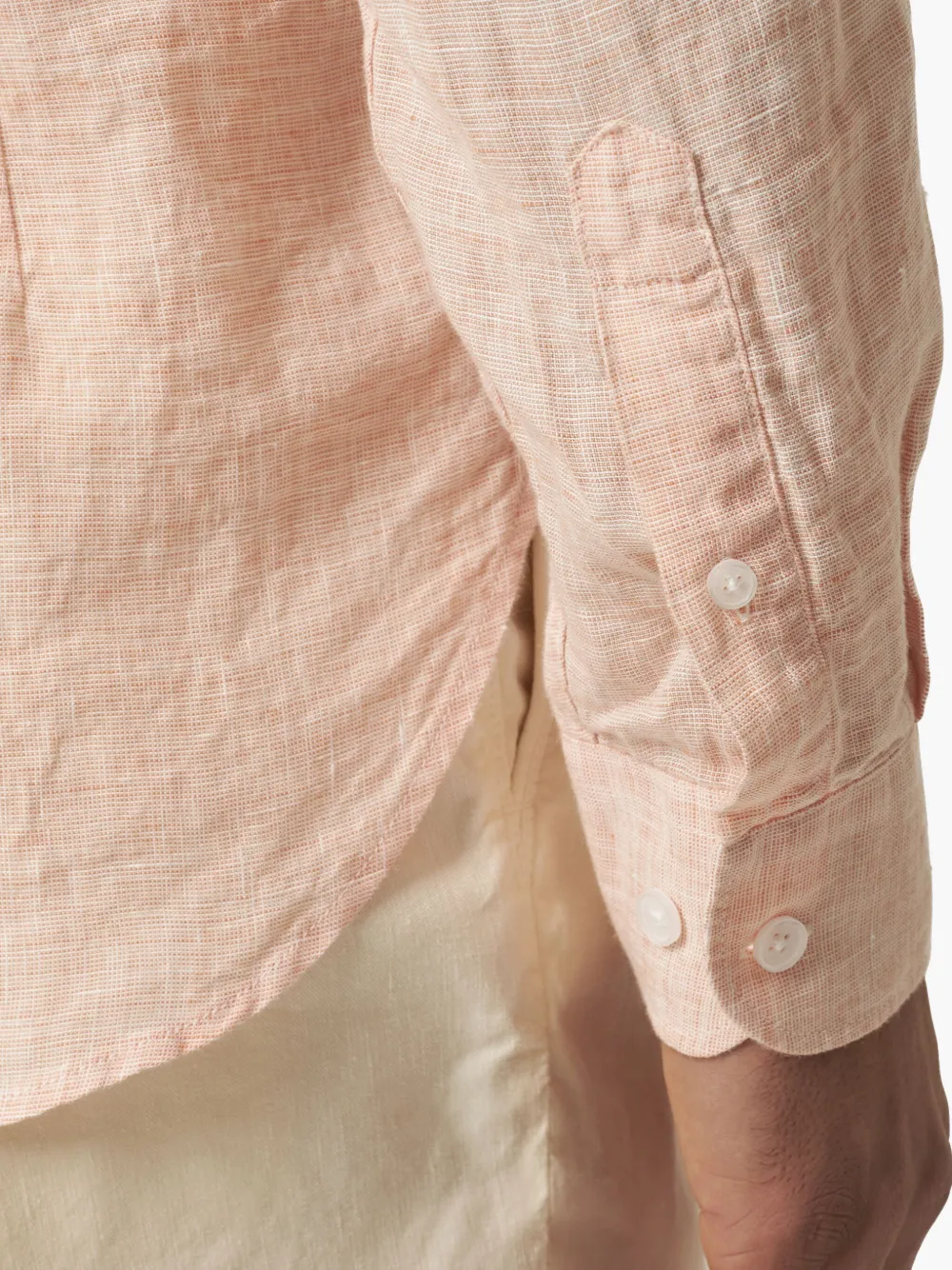 Orlebar Brown Linnen overhemd Roze