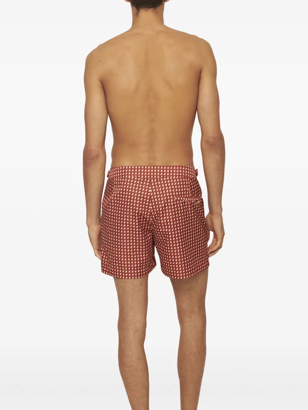 Orlebar Brown Zwembroek meet rits Rood