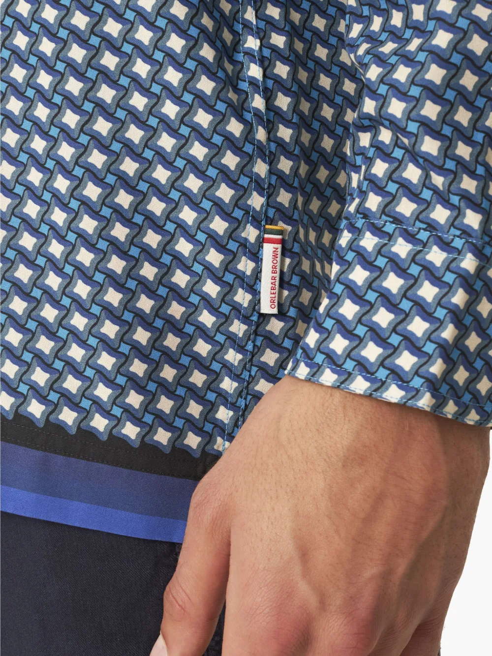 Orlebar Brown Ridley overhemd Blauw