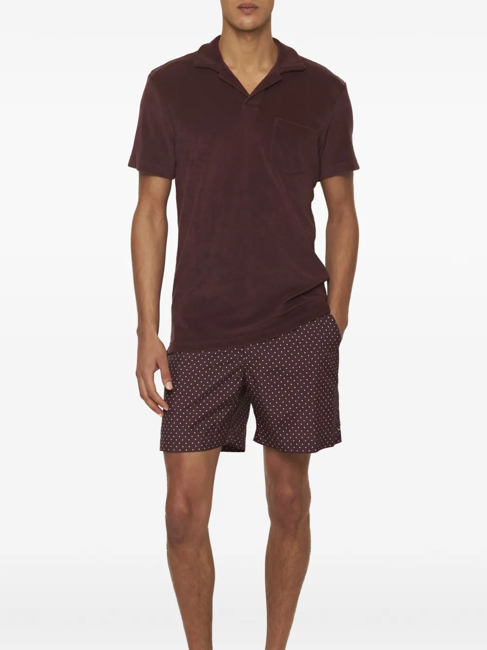 Orlebar Brown Katoenen T-shirt - Rood