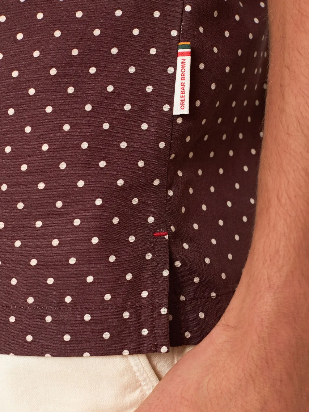 Orlebar Brown Maitan overhemd Rood
