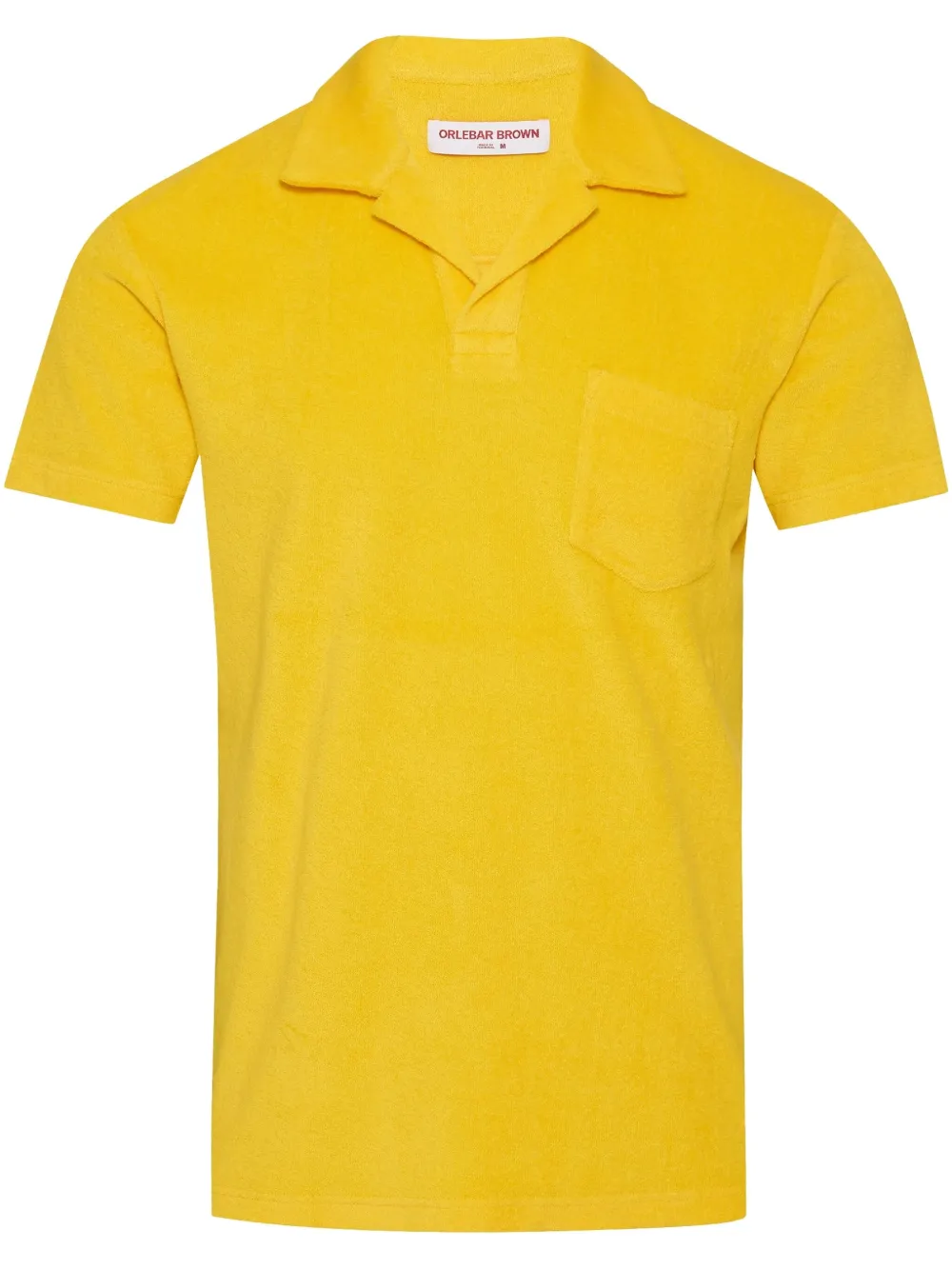Orlebar Brown Poloshirt van biologisch katoen Geel
