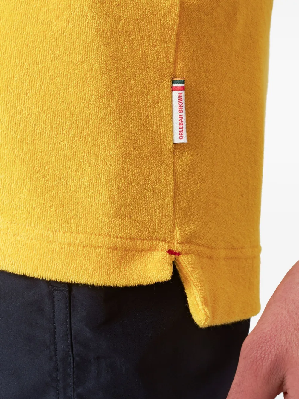 Orlebar Brown Poloshirt van biologisch katoen Geel