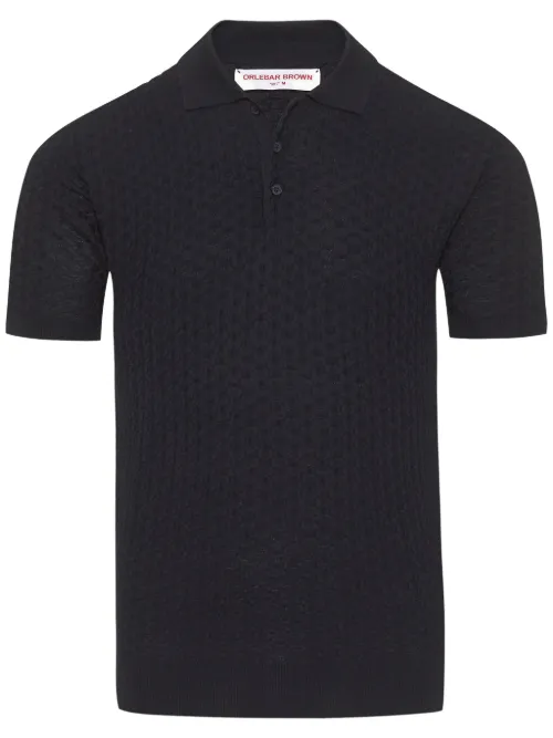 Polo Burnham en maille - Orlebar Brown - Modalova