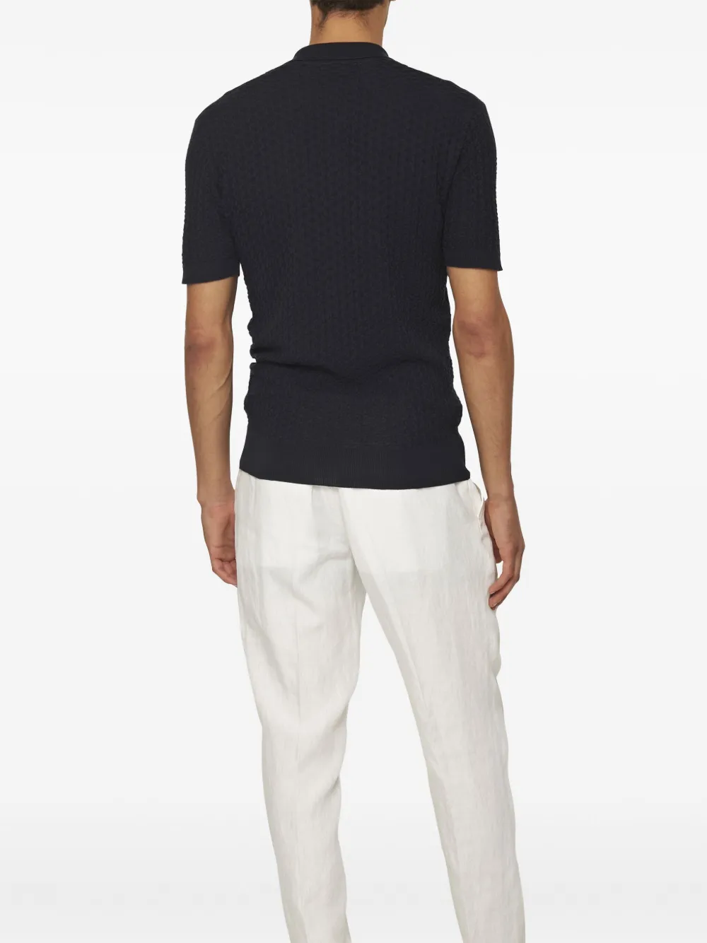 Orlebar Brown Burnham poloshirt Blauw