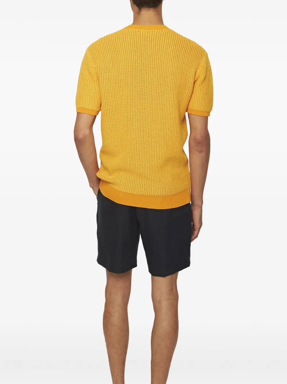 Orlebar Brown Gehaakt T-shirt Geel