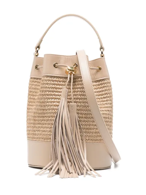 Gianvito Rossi bucketbag med tofsdetalj