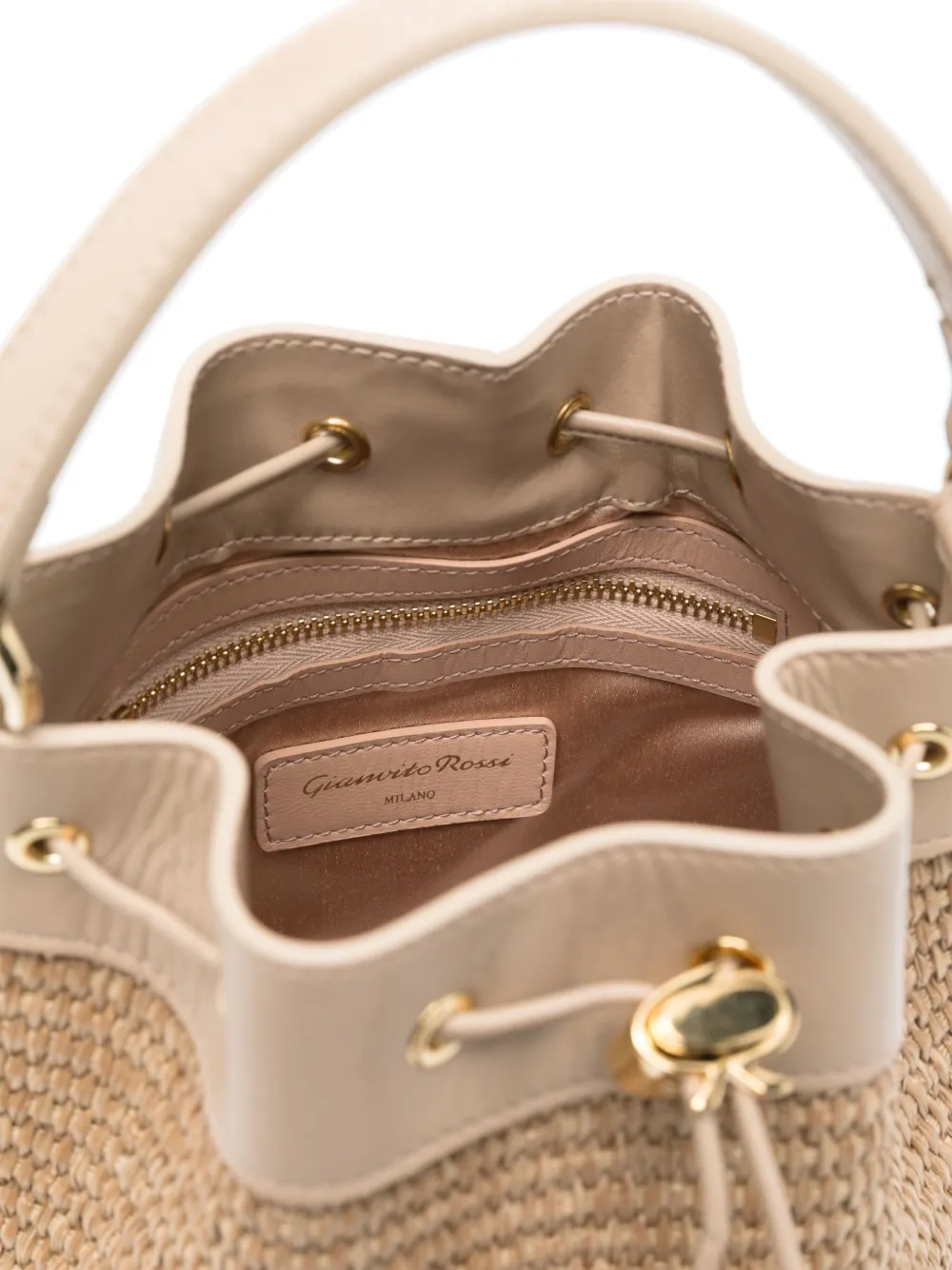 GIANVITO ROSSI TASSEL-DETAIL BUCKET BAG