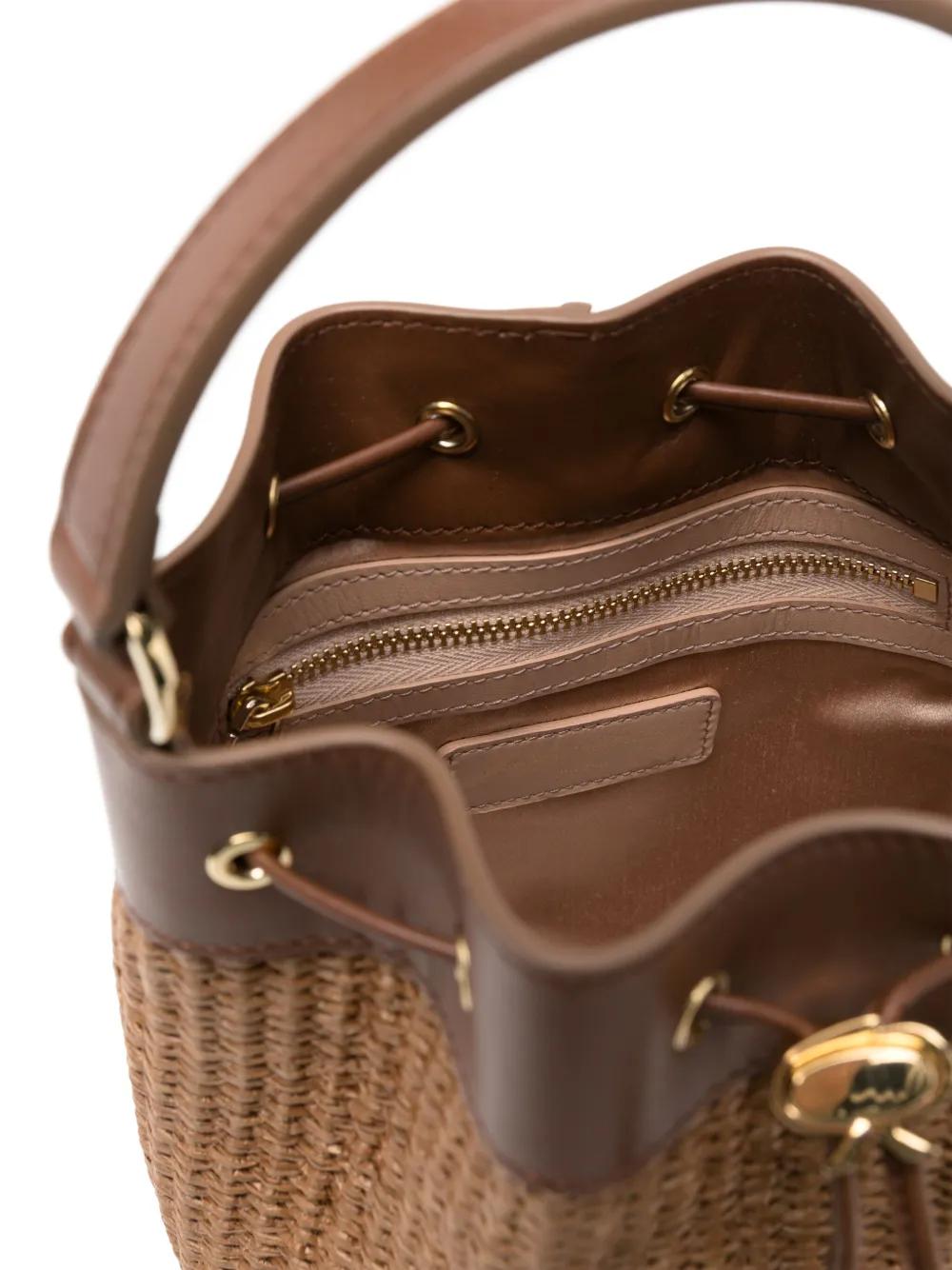 GIANVITO ROSSI TASSEL-DETAIL BUCKET BAG 