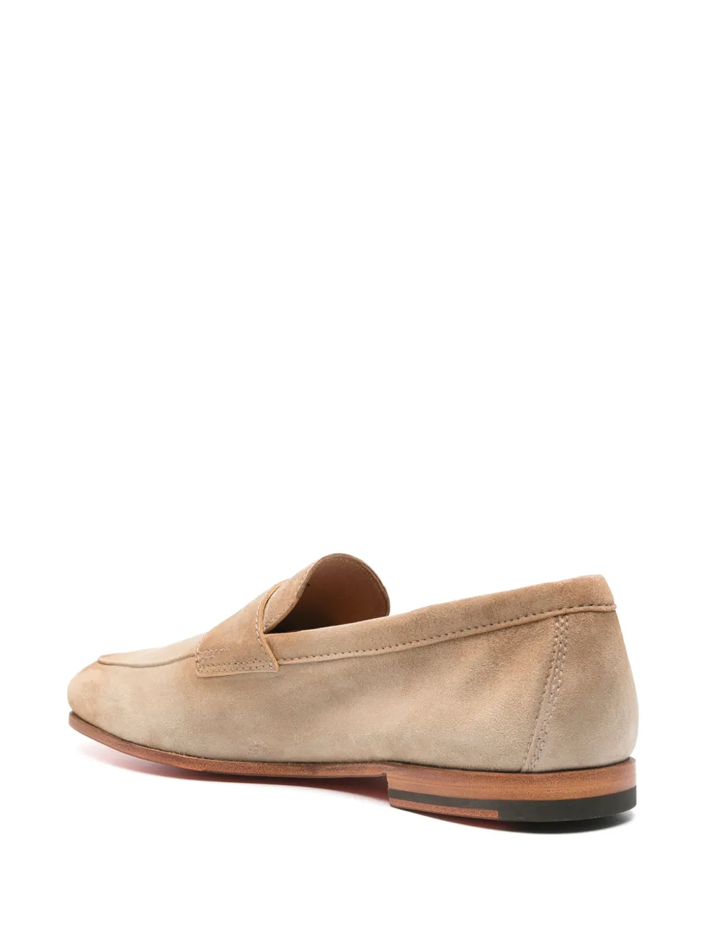 Santoni Suède loafers Beige