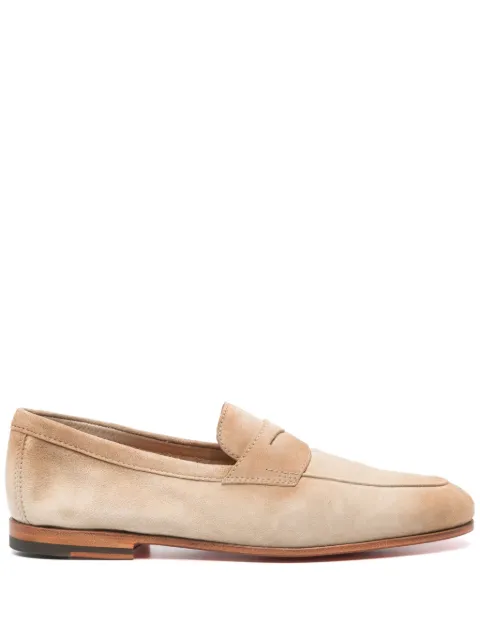 Santoni suede loafers