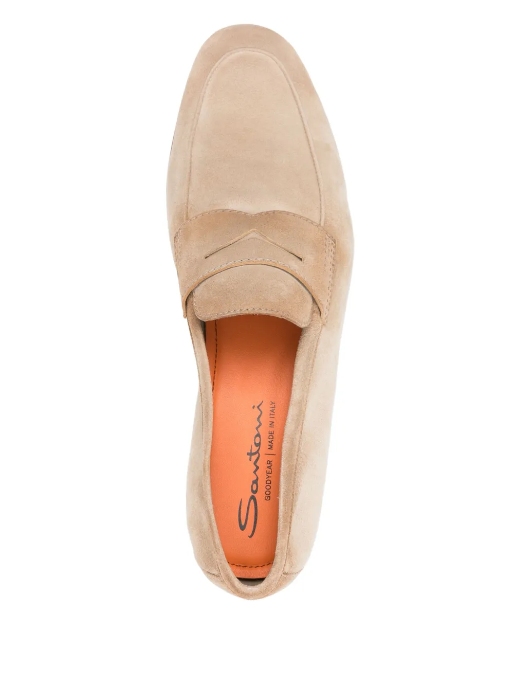 Santoni Suède loafers Beige