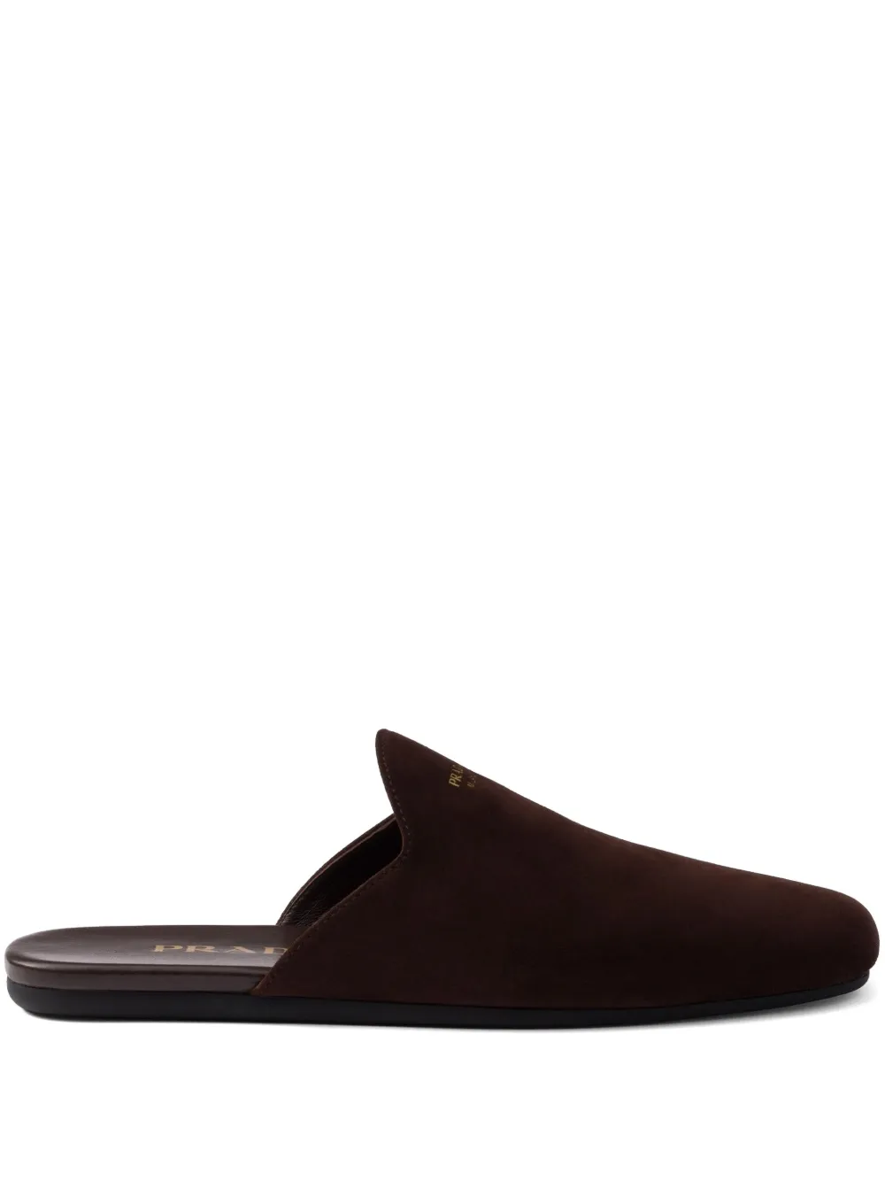 Prada suede slippers Brown