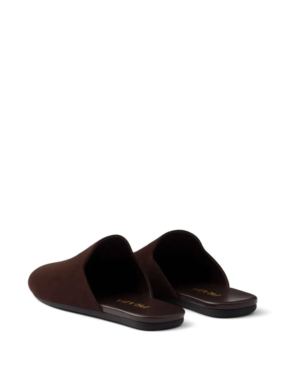 Prada suede slippers Brown