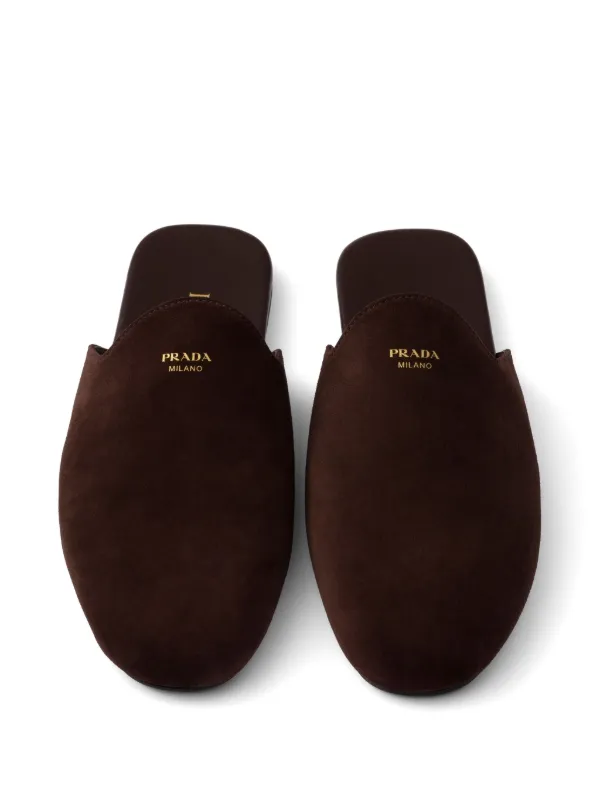 Prada スエード スリッポン | ブラウン | FARFETCH JP Prada スエード スリッポン | ブラウン | FARFETCH JP