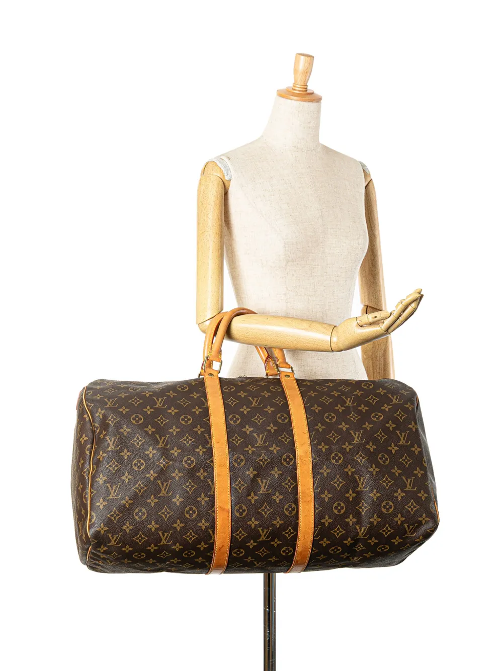 Louis Vuitton Pre-Owned 2003 Monogram Keepall 55 reistas - Bruin