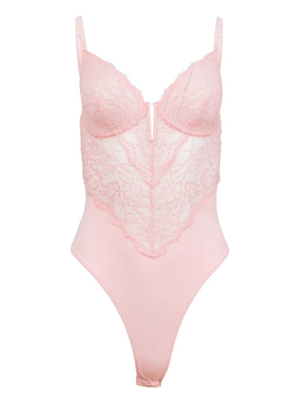 Fleur Du Mal Bianca kanten body Roze